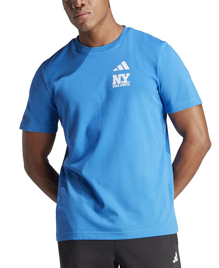adidas Men's Hard Courts New York Short Sleeve Crewneck Tennis T-Shirt ...