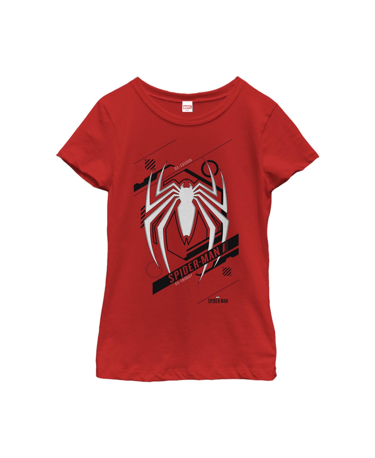 Marvel Girl's  Gamerverse Spider-man Symbol Child T-shirt In Red
