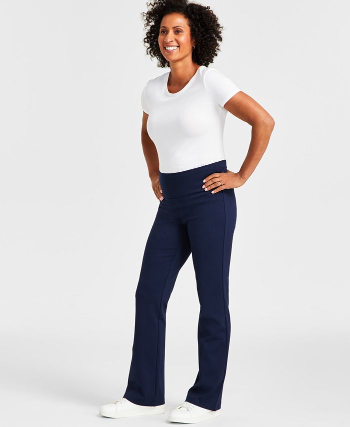 Style & Co Women's PontéKnit Bootcut Pants, Created for Macy's Macy's
