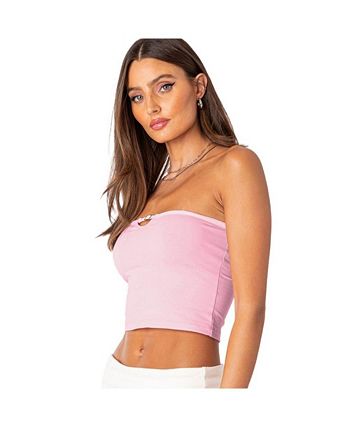 Edikted Women's Colby Belted Tube Top - Macy's