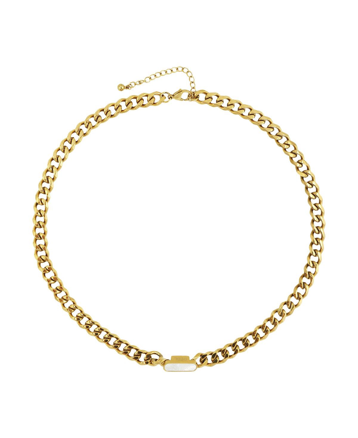 Sloan Inlay Necklace - Gold