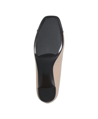 Women's Candy Square Toe Block Heel Pumps