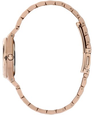 Women's Sports Luxe Hexa Mini Carnation Gold-Tone Stainless Steel Bracelet Watch 28mm
