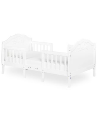 Rose 3-in-1 Convertible Toddler Bed, Greenguard Gold, JPMA, Safety Rails, Made of Sustainable New Zealand Pinewood