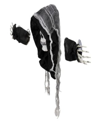10" Spooky Skeleton 3-D Halloween Window Decoration Set, 3-Piece