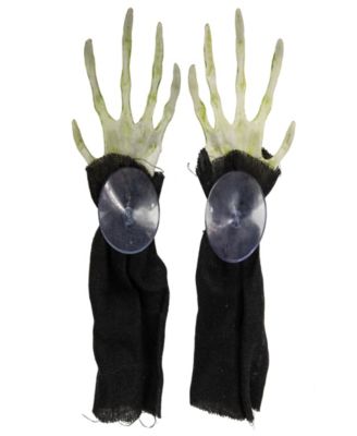 Creepy Jack-O'-Lantern 3-D Halloween Window Decoration Set, 3-Piece