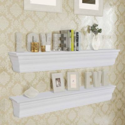 Wall Shelves 2 pcs White
