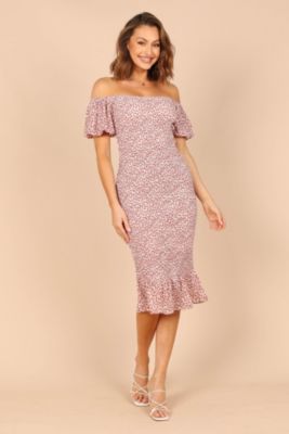 spaghetti strap white midi dress Francie Dress | White Smocked Midi Dress