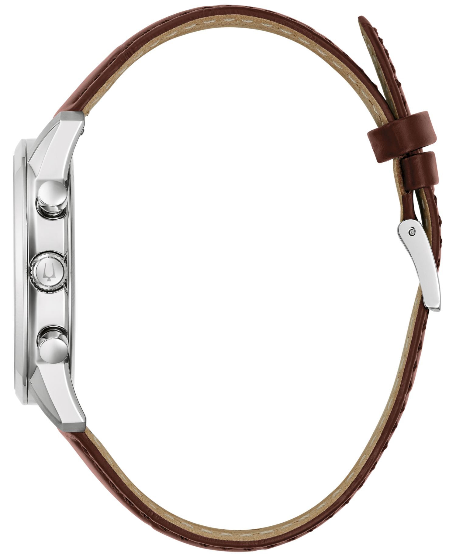Men's Chronograph Classic Sutton Brown Leather Strap Watch 41mm