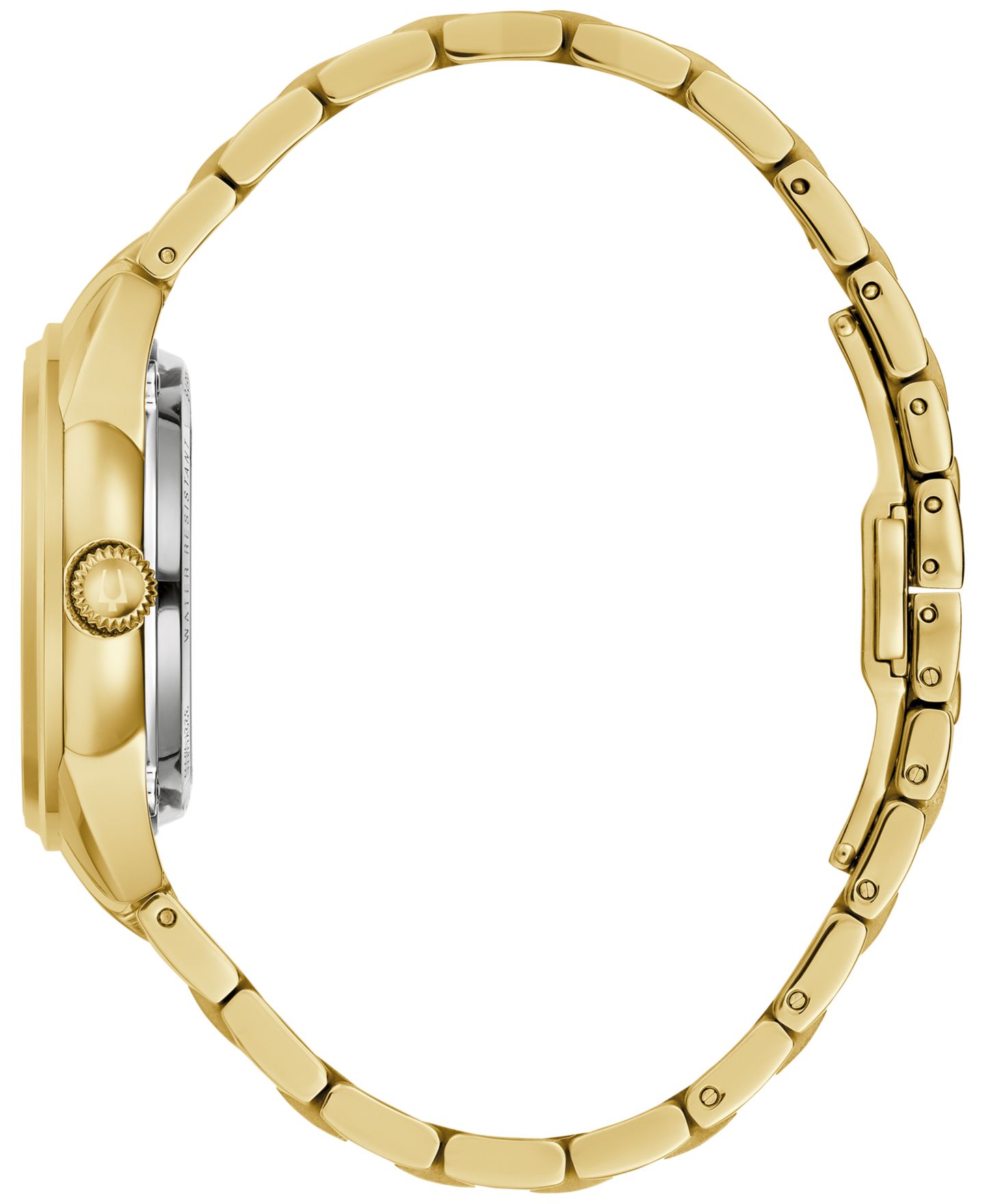 Женские часы Bulova Automatic Classic Sutton Gold-Tone Stainless Steel Bracelet Watch 35mm — фото 2