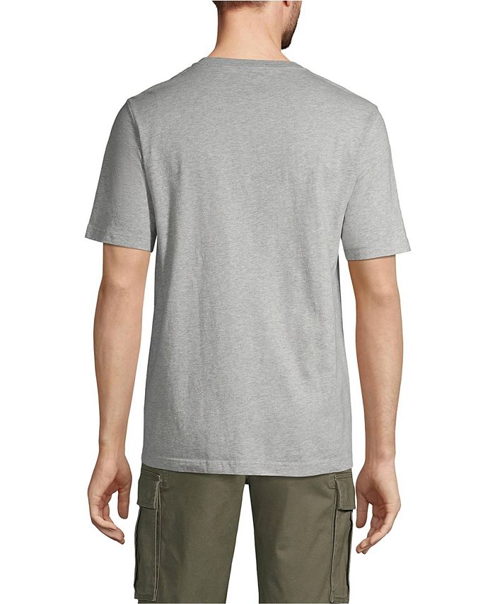 Lands' End Men's Super-T Short Sleeve V-Neck T-Shirt - Macy's