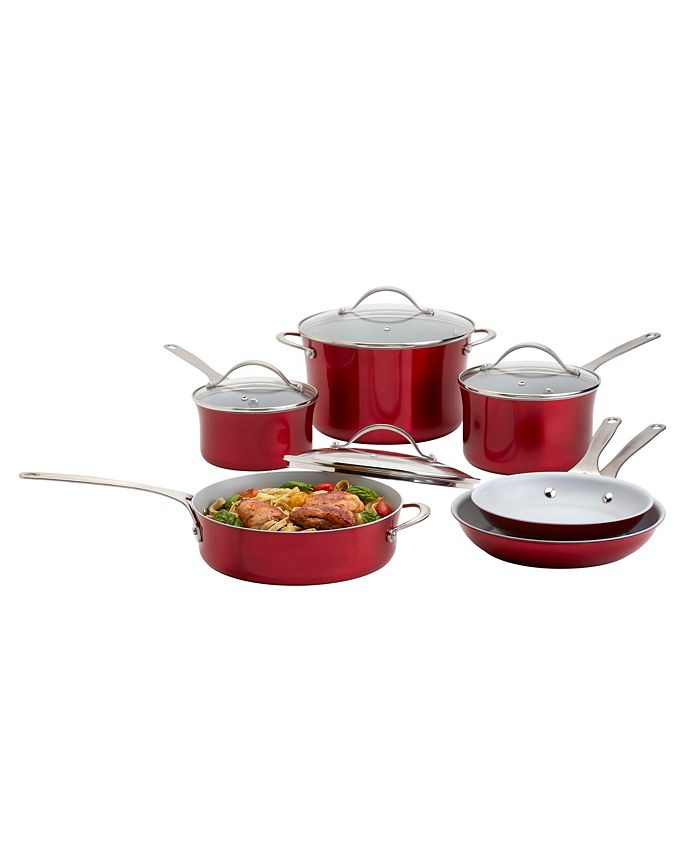 Frigidaire Aluminum 10 Piece Cookware Set Macy's
