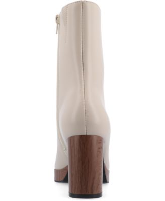 Women's Romer Center Seam Platform Block Heel Booties