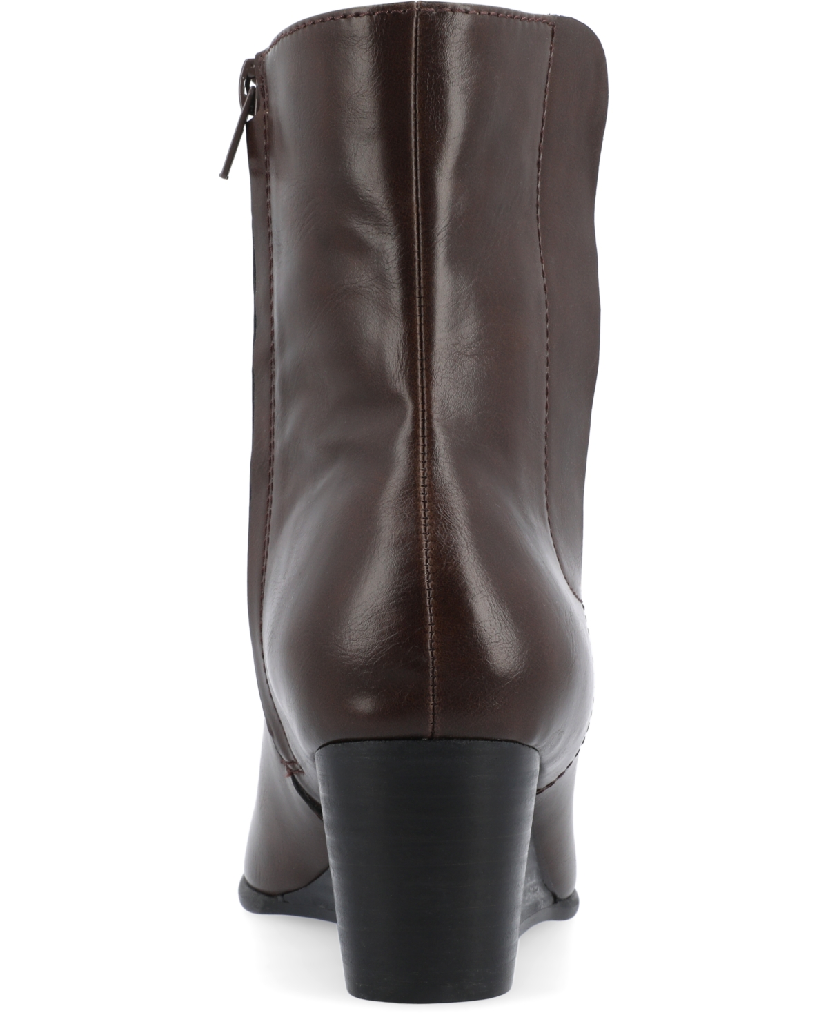 Journee Collection Women's Kylo Stacked Wedge Ankle Booties