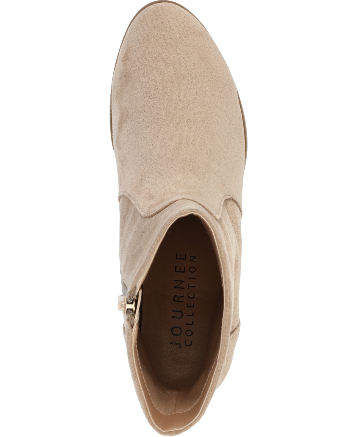 Journee Collection Women's Hayven Block Heel Almond Toe Booties