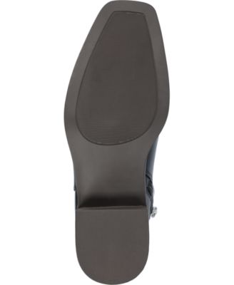 Journee Womens Cappri Medium and Wide Width Inside Zip Entry Square Toe Booties