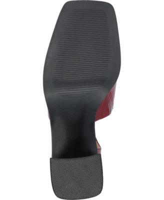 Women's Bobby Block Heel Square Toe Pumps