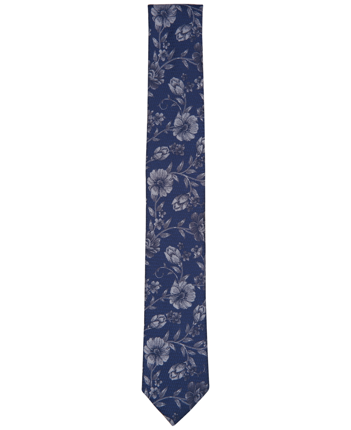 Shop Bar Iii Men's Waverly Floral Tie, Created For Macy's In Grey
