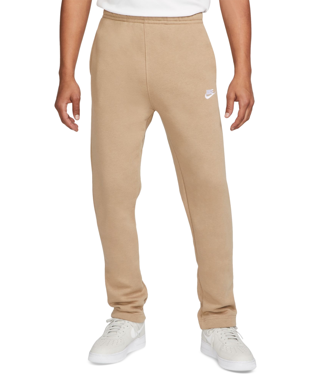 Shop Nike Men's Sportswear Club Fleece Sweatpants In Khaki