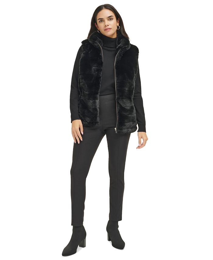 Calvin klein store faux fur vests