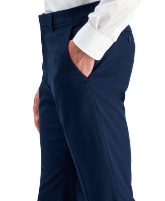 Men's Slim-Fit Non-Iron Performance Stretch Heathered Dress Pants