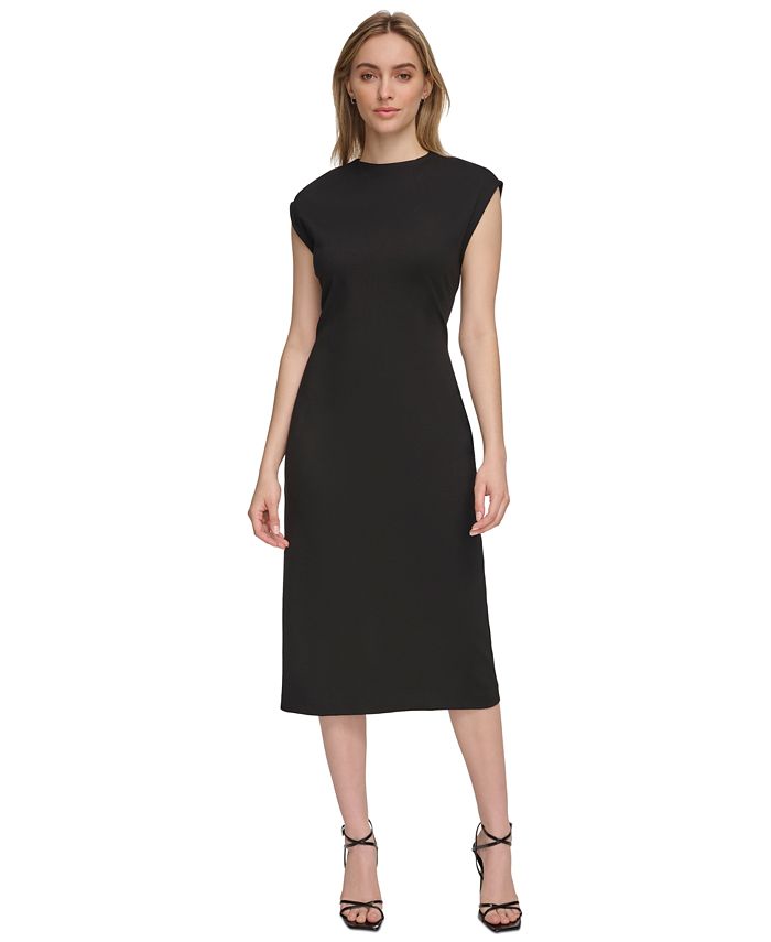 Calvin Klein Women's Lux Ponte Midi Dress - Macy's