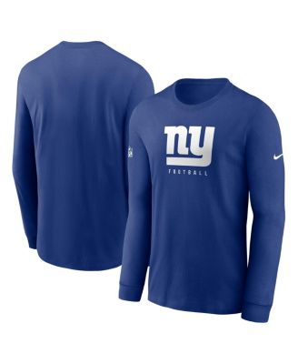 Nike Youth New York Giants Sideline Club Blue Pullover Hoodie