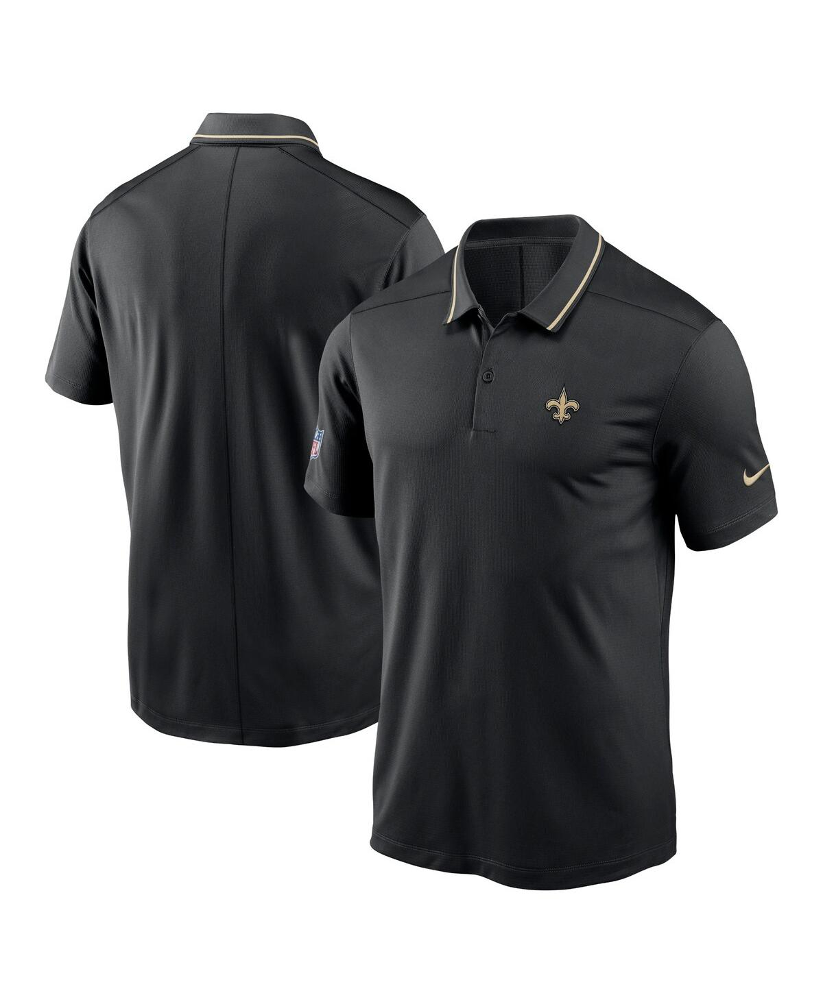 Nike Men's  Black New Orleans Saints Sideline Victory Performance Polo Shirt In Black