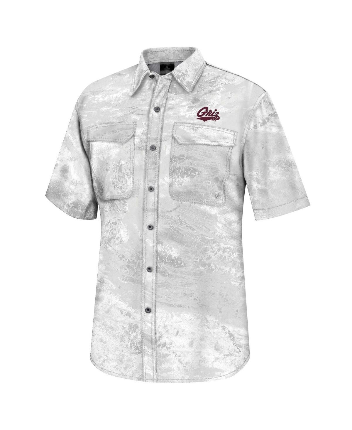 Shop Colosseum Men's  White Montana Grizzlies Realtree Aspect Charter Full-button Fishing Shirt