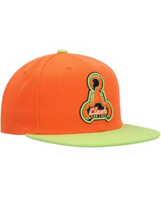 Men's Orange San Jose Earthquakes Throwback Logo Snapback Hat