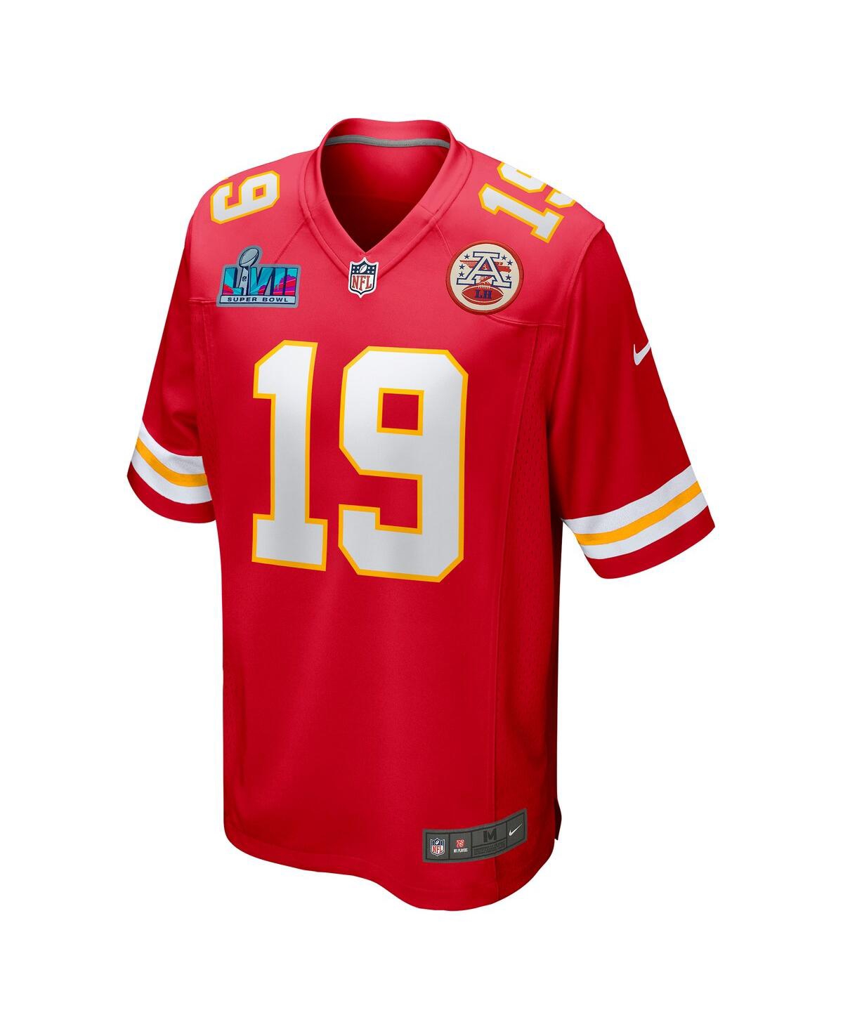 Men's Nike Kadarius ToneyKansas City Chiefs Super Bowl Lvii Patch Game Jersey - Red