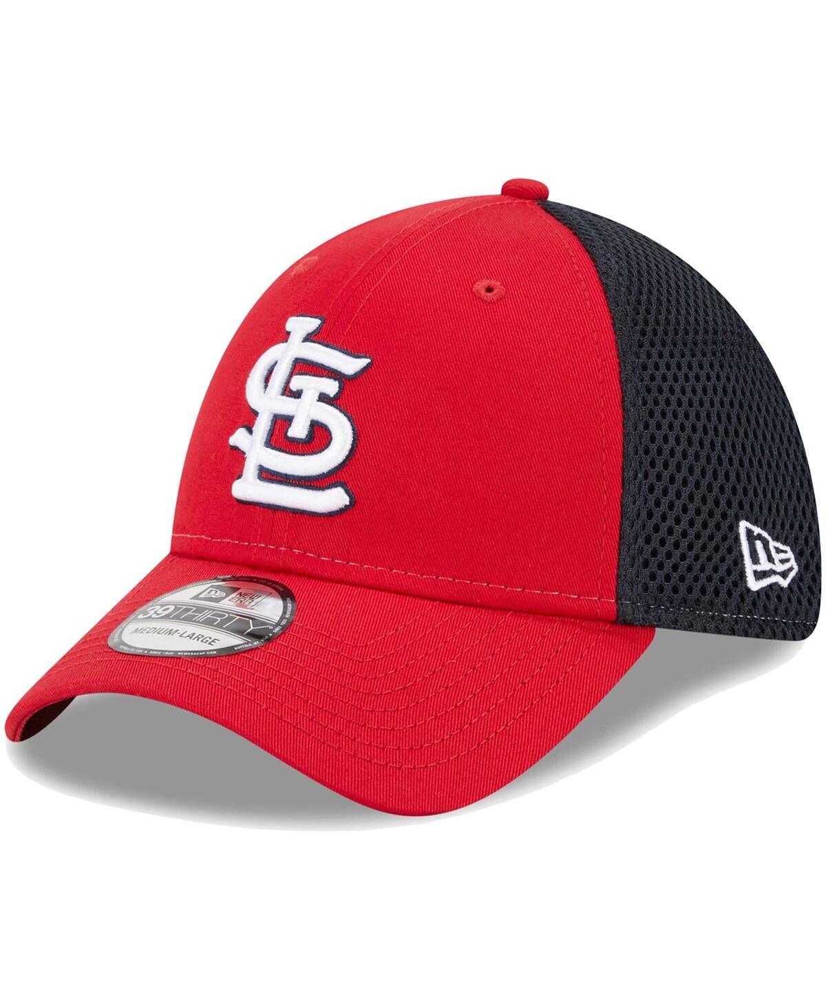 Shop New Era Men's  Red St. Louis Cardinals Team Neo 39thirty Flex Hat
