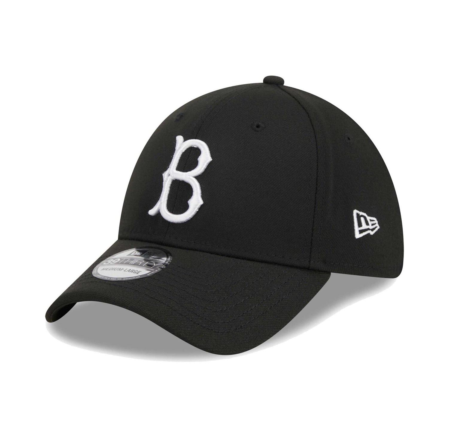Men's Black Brooklyn Dodgers Logo 39THIRTY Flex Hat