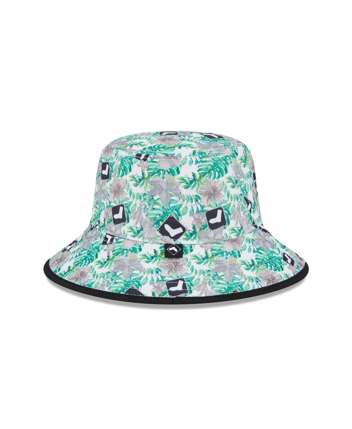 New Era Chicago White Sox Tropic Floral Bucket Hat In Black