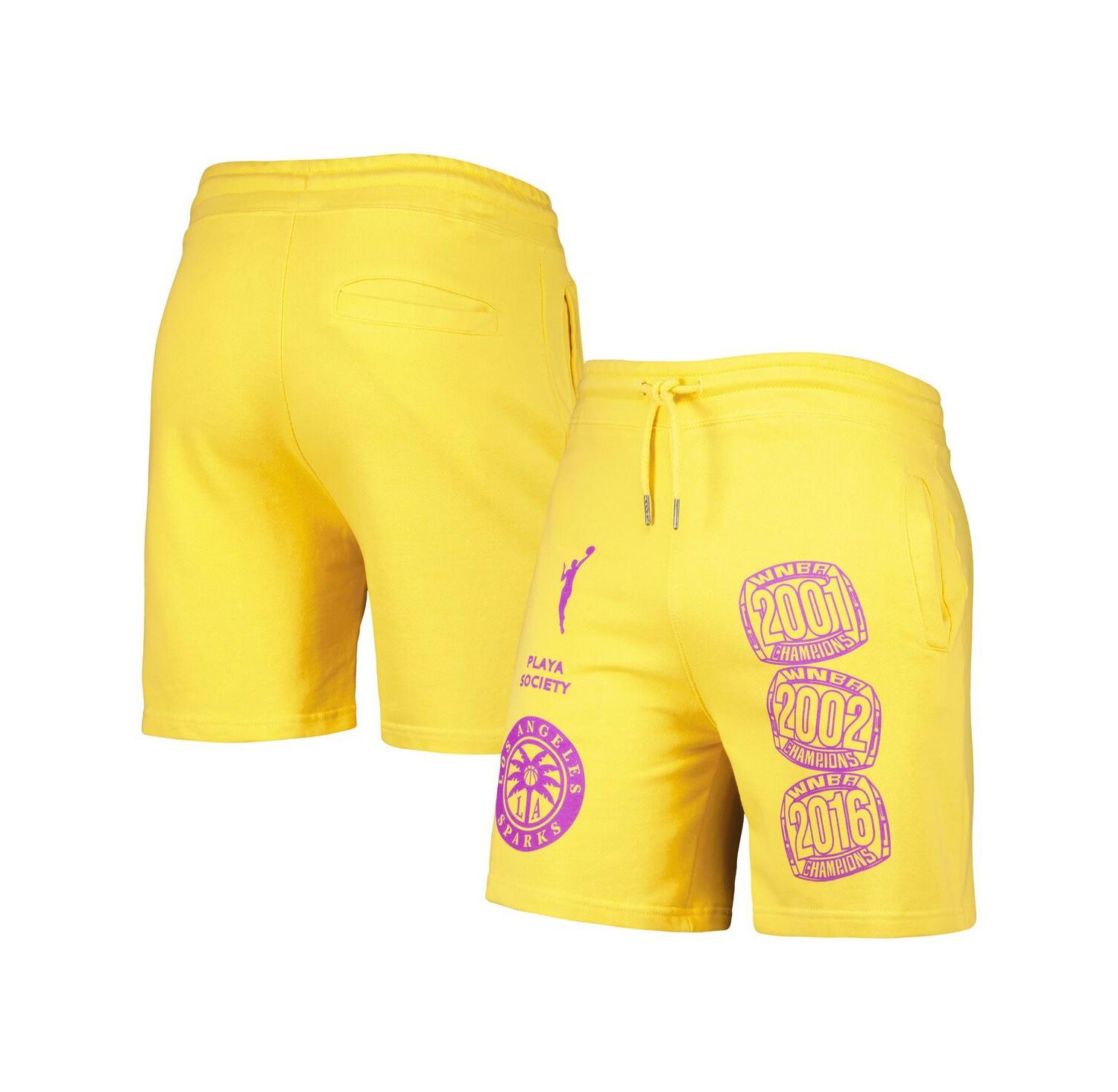 Men's Gold Los Angeles Sparks Legacy Logo Shorts