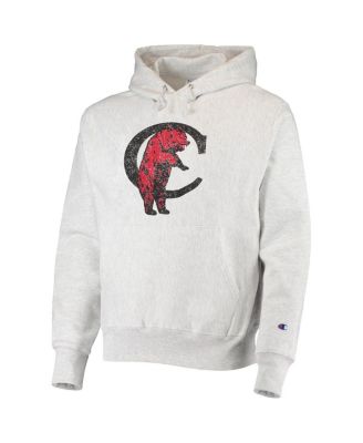 Men's Heathered Gray Cincinnati Bearcats Team Vault Logo Reverse Weave Pullover Hoodie