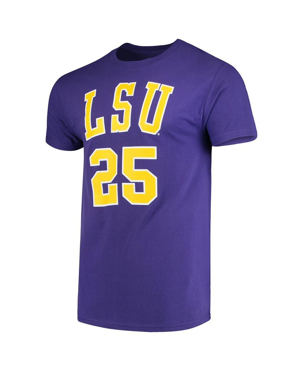 Shop Retro Brand Men's Original  Ben Simmons Purple Lsu Tigers Alumni Basketball Jersey T-shirt