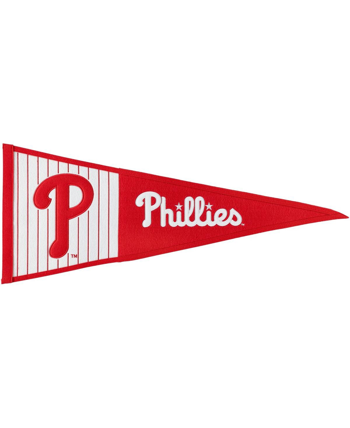 Wincraft Philadelphia Phillies 13" X 32" Wool Primary Logo Pennant In Red
