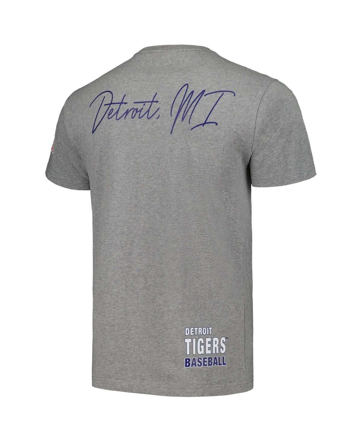 Men's Mitchell & NessDetroit Tigers Cooperstown Collection City Collection T-shirt - Heather Gray