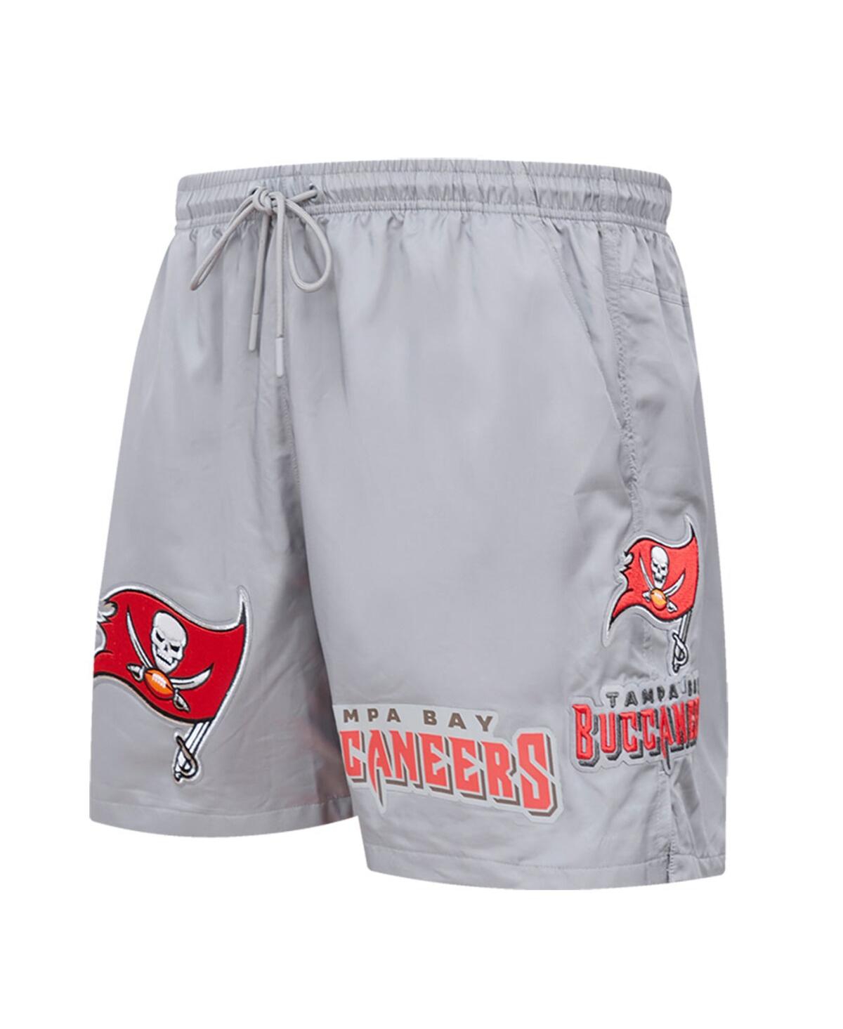 Shop Pro Standard Men's  Pewter Tampa Bay Buccaneers Woven Shorts