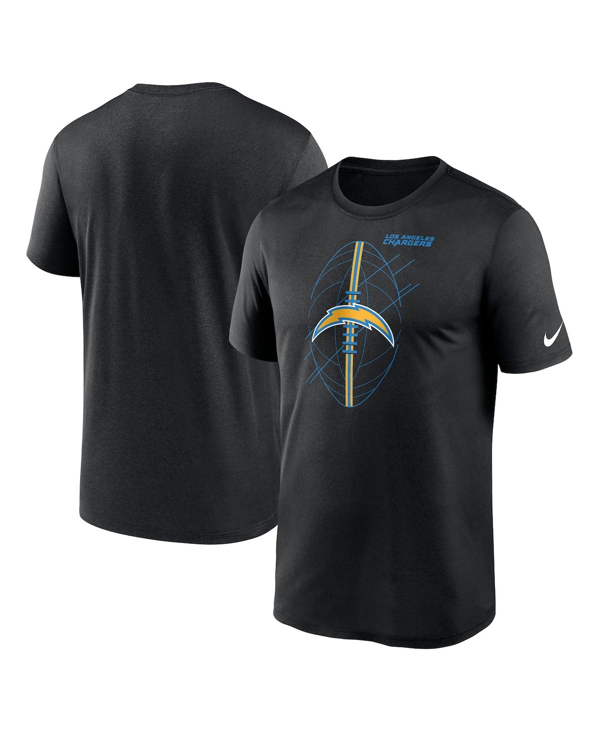 Shop Nike Men's  Black Los Angeles Chargers Legend Icon Performance T-shirt