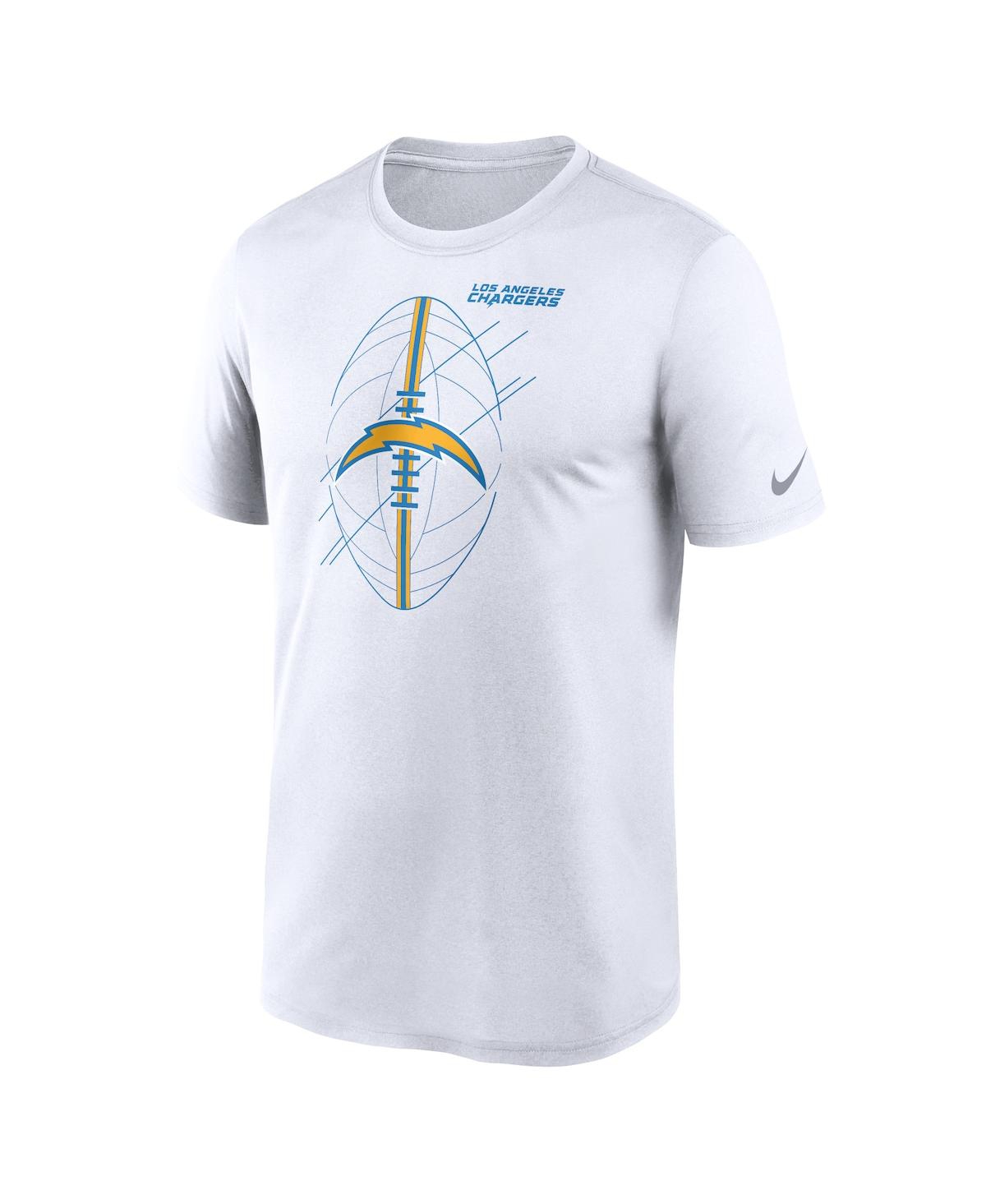 Shop Nike Men's  White Los Angeles Chargers Legend Icon Performance T-shirt