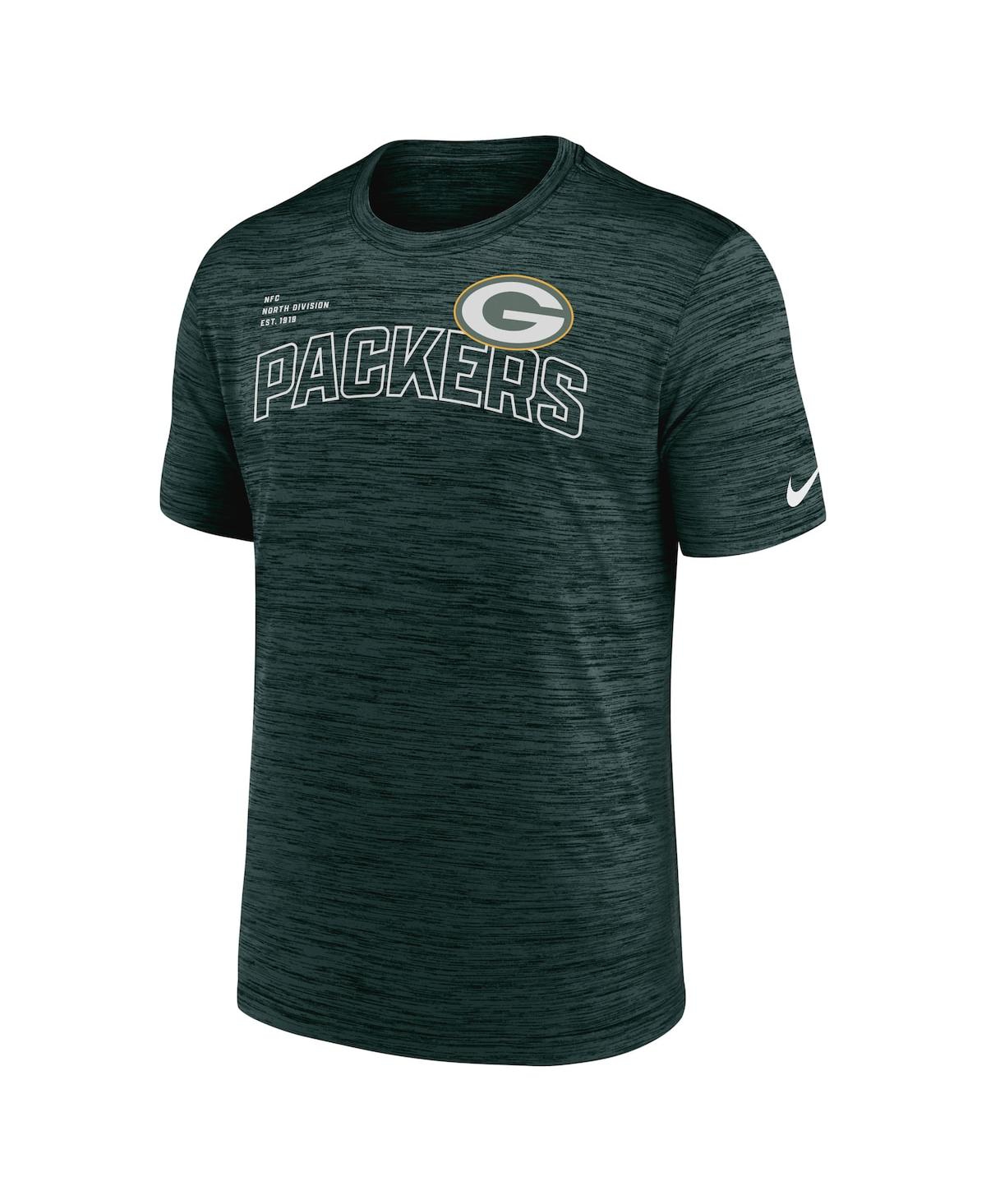 Shop Nike Men's  Green Green Bay Packers Velocity Arch Performance T-shirt