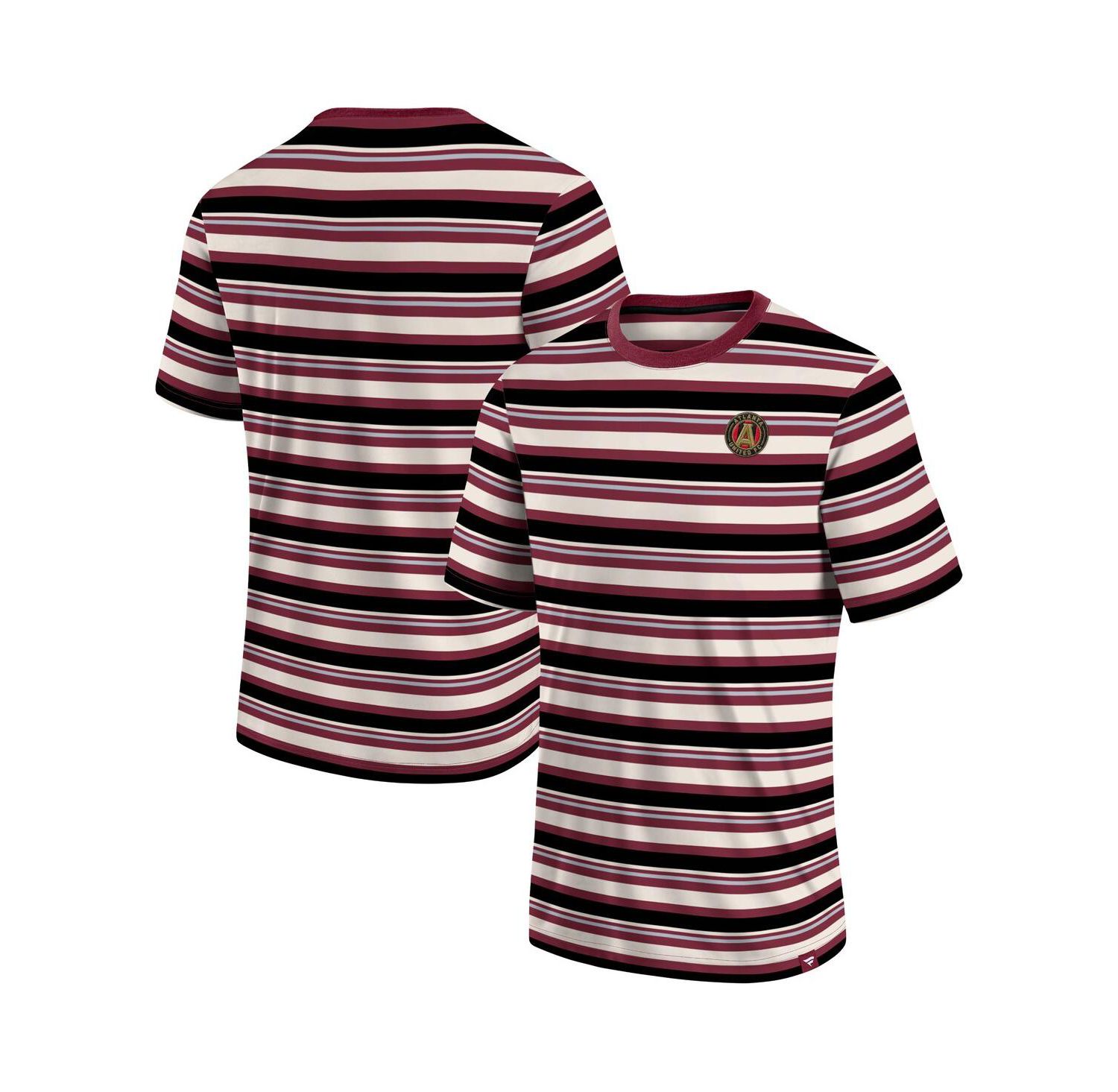 Men's Red Atlanta United FC Shot Clock Stripe T-shirt