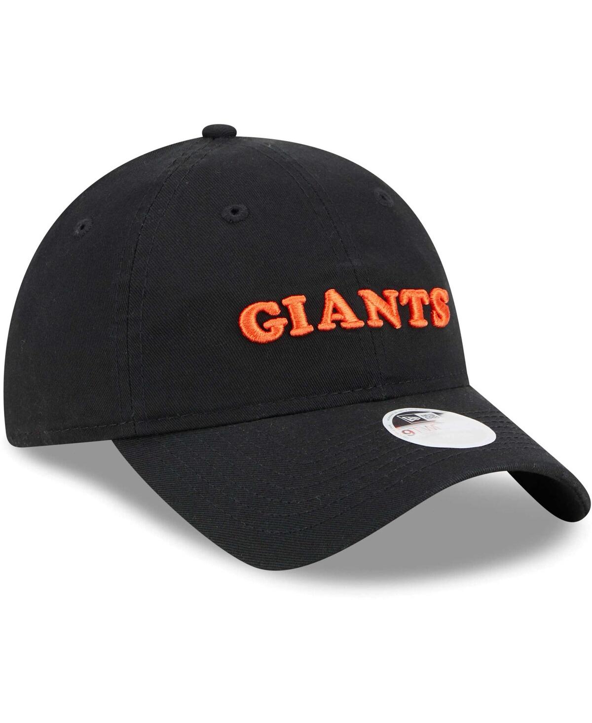 Shop New Era Women's  Black San Francisco Giants Shoutout 9twenty Adjustable Hat