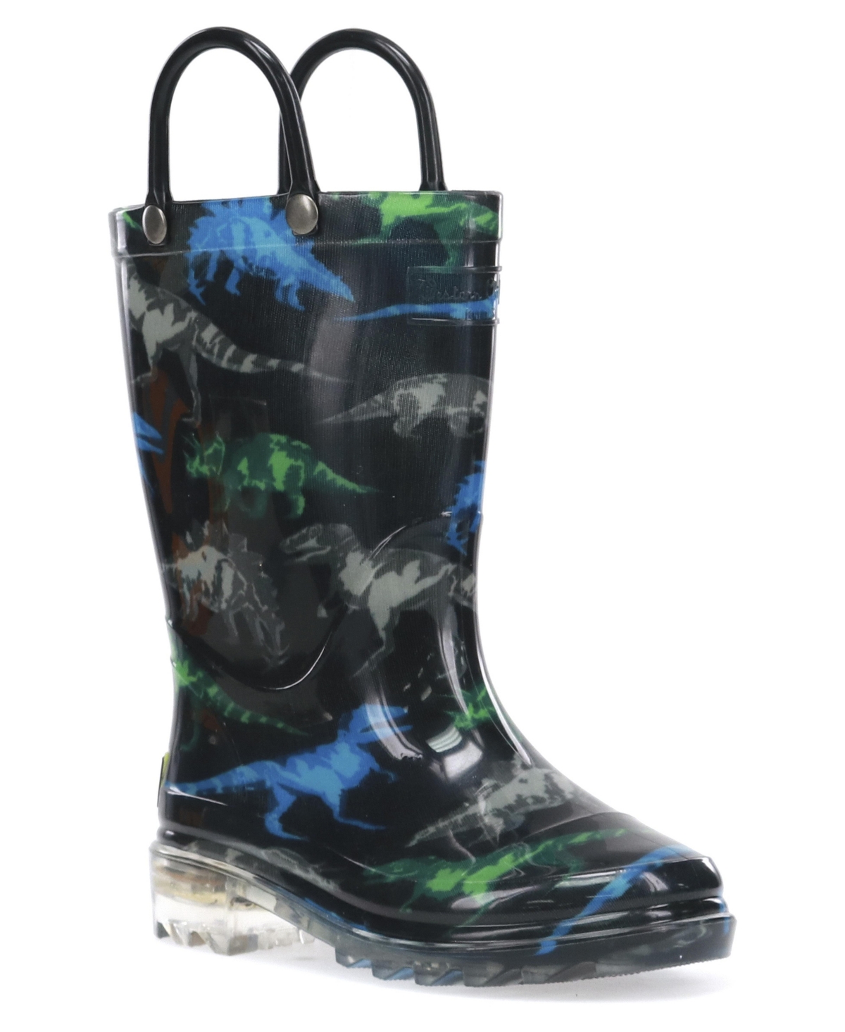 Toddler & Little Boy's Dinosaur Friends Lighted Rain Boot