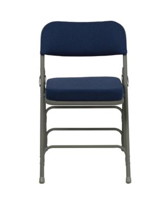 2 Pack Home & Office Portable Party Events Fabric Padded Metal Folding Chair