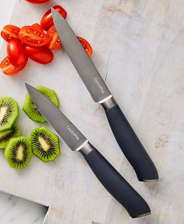 GreenPan Titanium 2Piece Paring Knife Set Macy's