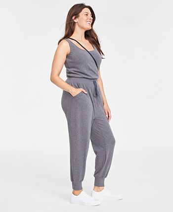 Womens jersey knit jumpsuit sale