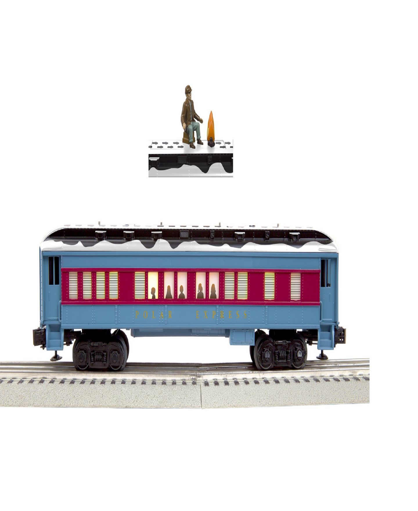 Детские игрушки Lionel O Gauge Polar Express Disappearing Hobo Figure Car — фото 1